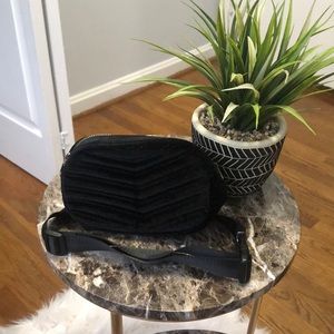 Black Velvet Fanny Pack